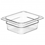 Cambro Camwear® Clear Food Pan Sixth Size 2½" Deep