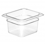 Cambro Camwear® Clear Food Pan Sixth Size 4" Deep