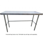 EFI Galvanized Leg Braces for 30" × 30" Work Table