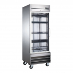 EFI X-Line 27" Bottom Mount Reach-In Glass Door Freezer Stainless Steel Left-Hinged