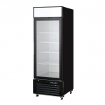 EFI Versa Chill 27" Bottom Mount Reach-In Glass Door Freezer Black Left-Hinged