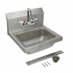 CHG Stainless Steel Wall Mount Hand Sink with TopLine® Faucet and Gooseneck Spout
