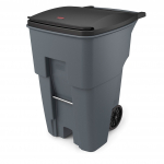 Rubbermaid 95 Gallon Rollout Container Gray