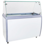 EFI 26" Ice Cream Dipping/Display Cabinet with Sneeze Guard