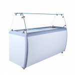 EFI 71" Ice Cream Dipping/Display Cabinet with Sneeze Guard