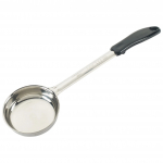 Winco 6oz Solid Round Food Portion Scoop Black