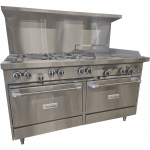 Garland Starfire Pro G Series 60" Range with 6 Burners, 24" Griddle and 2 Standard Oven NG