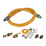 Encore® 1" × 48" Moveable Commercial Gas Hose Connector Kit