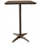 Grosfillex 28" Sunset Bar Height Fuzion Bronze Outdoor Table