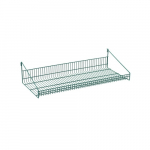 Metro SmartWall 14"×36" Grid Shelf with Retaining Ledge Metroseal Green