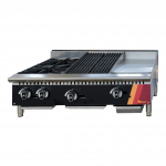 Versa Heat 36" Combination Hot Plate, Charbroiler & Griddle Cooktop NG