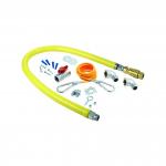 T&S Brass Safe-T-Link Gas Hose Kit ¾" NPT x 48" w/Installation Kit & Quick Disconnect