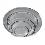 Browne Oval Stainless Steel Platter 13½” × 8½”
