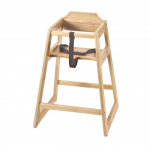 Browne 27¼" Tall High Chair Natural Finish w/Safety Belt