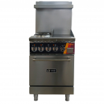 Versa Heat 24" CombinationElectric Range with 2 Elements, 12" Griddle & 1 Oven 208V/3Ph