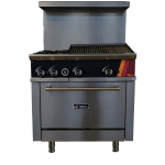 Versa Heat 36" CombinationGas Range with 2 Burners, 24" Charbroiler & 1 Oven LP