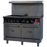 Versa Heat 48" CombinationGas Range with 4 Burners, 24" Thermostatic Griddle & 2 Ovens LP
