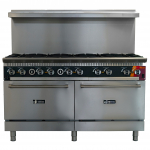 EFI Versa Heat 60" Gas Range with 10 Burners & 2 Convection Ovens NG