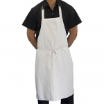 CRS Economy Bib Apron White