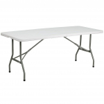 Tarrison Heavy Duty 33"×94" Resin Folding Table White