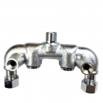 Encore® Manual Temperature Mixing Valve with Built-In Check Valves and Mounting Holes