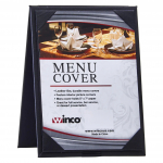 Winco Dual-View 5" × 7" Menu Tent Black