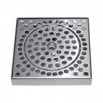 Micro Matic Surface Mount Stainless Steel 6" × 6" Glass Rinser