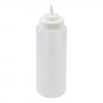 Winco Wide Mouth 32oz Clear Squeeze Bottles