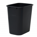 Winco 28qt Waste Basket Black 