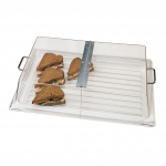 Cambro® Camwear® 12" × 20" Rectangular Hinged Clear Cake Cover