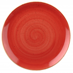 Churchill Stonecast® 12¾" Coupe Plate Berry Red