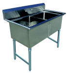 EFI 2-Compartment 18" Pot Sink without Drain Boards