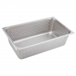 Winco Perforated Stainless Steel Steam Table Insert Pan Full Size 6" Deep