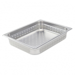 Stainless Steel Perforated Steam Table Insert Pan Half Size 2½" Deep
