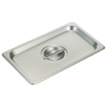 Stainless Steel Steam Table Insert Lid Fourth Size Solid