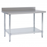 Tarrison Products 30" × 36" Work Table w/Stainless Steel Top with 4" Backsplash