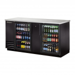 True® Backbar Cooler 27¾"×69⅛" Dual Glass Swing Doors