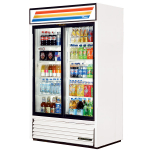 True® 41ft³ Sliding Glass Door Cooler Merchandiser White