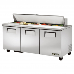 True® Sandwich Table 72" w/18 Inserts