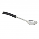 Winco 13" Slotted Basting Spoon w/Black Stop-Hook Handle
