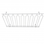 Winco 18" × 36" Chrome Glass Rack