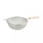 Winco 6¼" Double Medium Tinned Mesh Strainer
