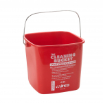 Winco The Cleaning Bucket 6qt Red Sanitizer Bucket