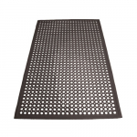 Winco 3'×5' Rubber Floor Mat Black