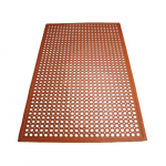 Winco 3'×5' Rubber Floor Mat Red