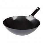 Winco 14" Black Carbon Steel Wok